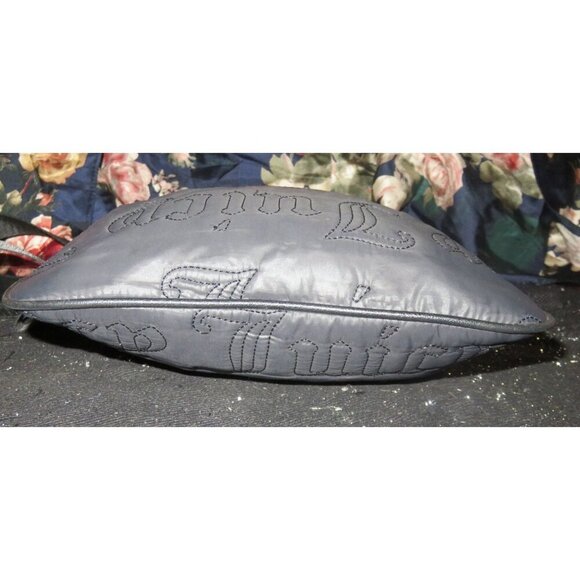 Juicy Couture Black Quilted Logo Stitched Crossbody Messenger Handbag - Picture 5 of 10